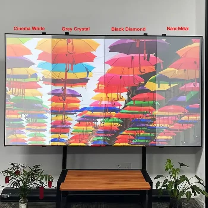 Échantillon Gratuit de Tissu pour Écran de Projection