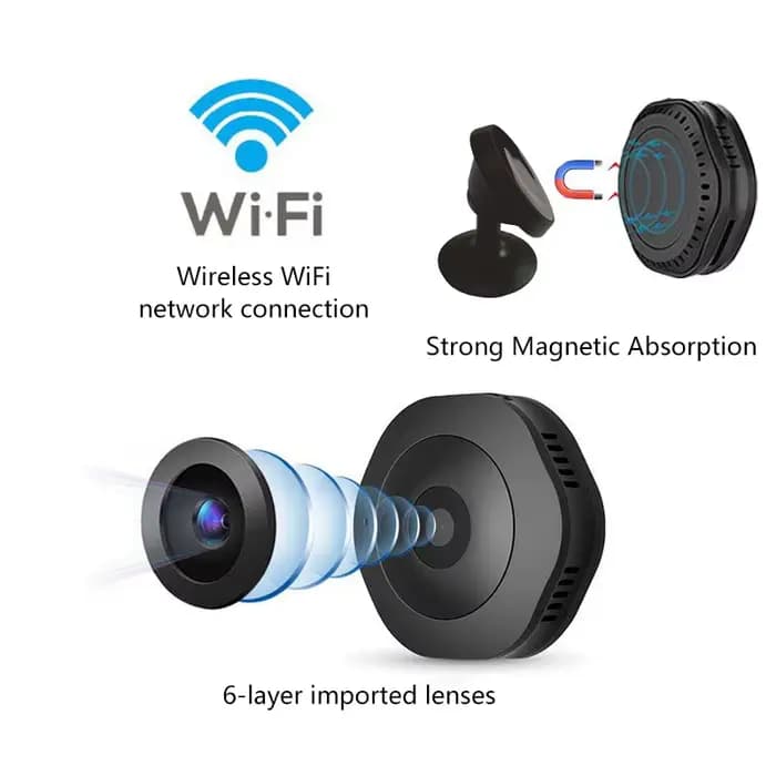 Caméra miniature Xiaomi 4K HD sans fil, portable, vision nocturne, caméscope, WiFi, surveillance à distance, enregistreur vidéo et vocal, caméra de sécurité
