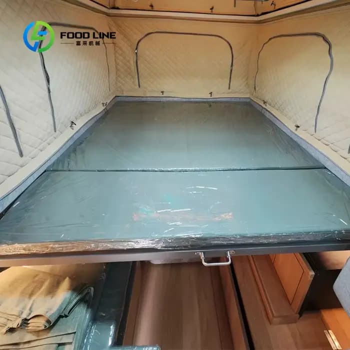 Camper pick-up personnalisé avec toit relevable hydraulique et auvent latéral pour le camping en plein air, prix de vente en gros