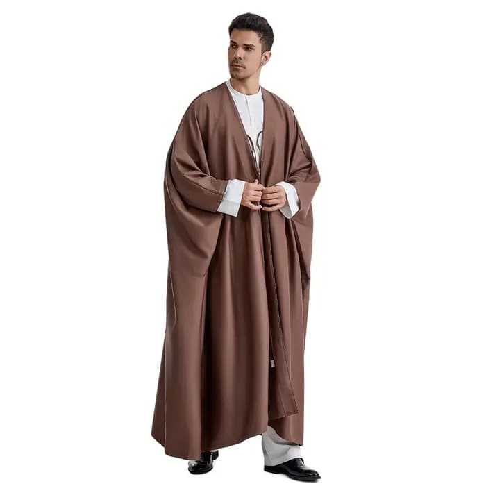 Djellaba Ramadan, Abayas Eid, Kaftan de prière, Abaya ouverte pour hommes, Cardigan musulman, Robe turque, Cardigan arabe, Jubba, Thobe, Islam, Dishdasha