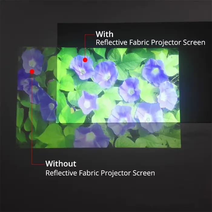 Écran de projection réfléchissant Touyinger 16:9 haute luminosité 60 72 84 100 120 130 pouces en tissu pour Epson BenQ XGIMI