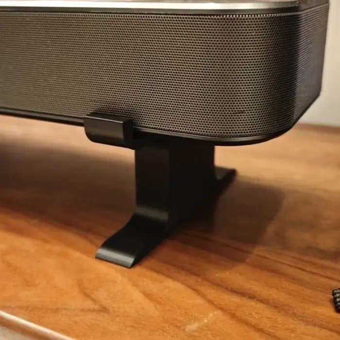 Base ergonomique pour barre de son
