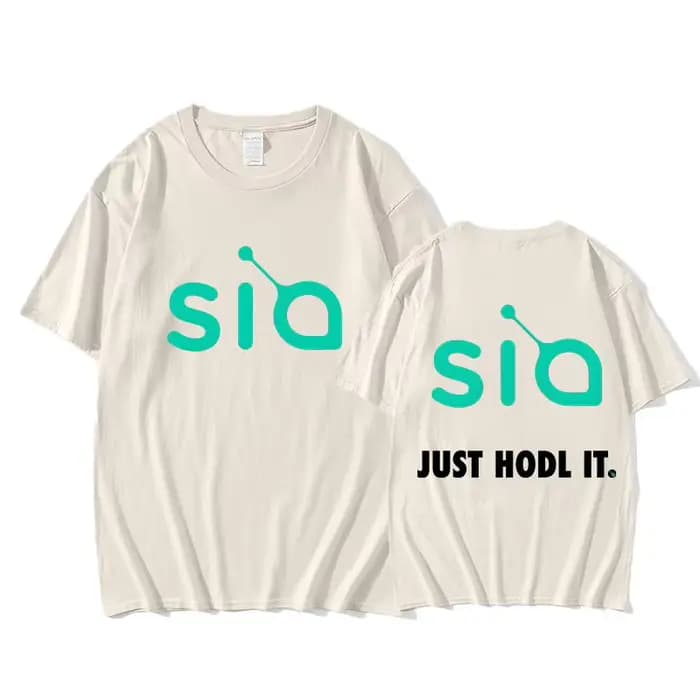 Sia Just Hodl IT T-shirt Graphic Printing Hip Hop High Quality Tee-shirt Short Sleeve High Quality Tshirt Camisetas Gothic Tees