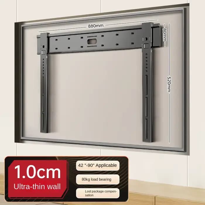 Support mural TV ultra fin