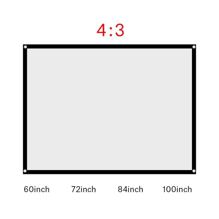 Écran de Projection blanc pliable et Portable universel