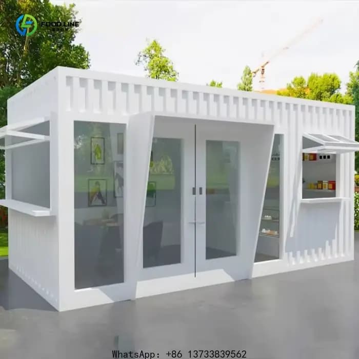Cuisine mobile personnalisée, conteneur modulaire, café, restaurant, conteneur de transport, bar