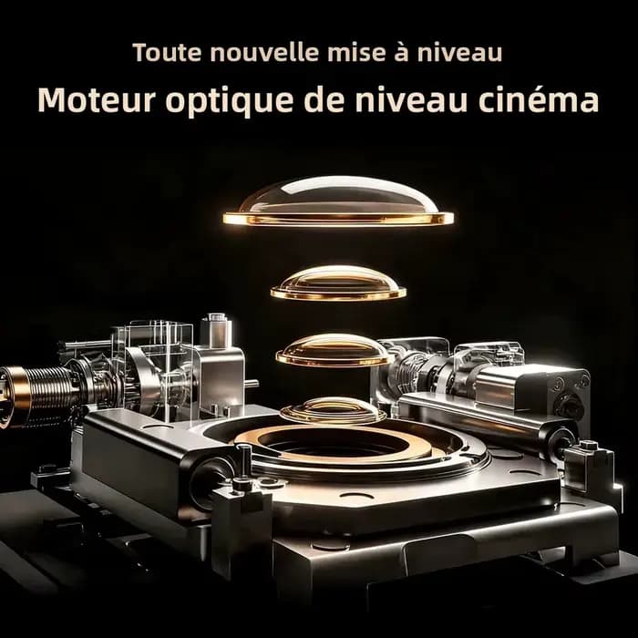 Projecteur intelligent 4K Google TV officiel certifié Netflix