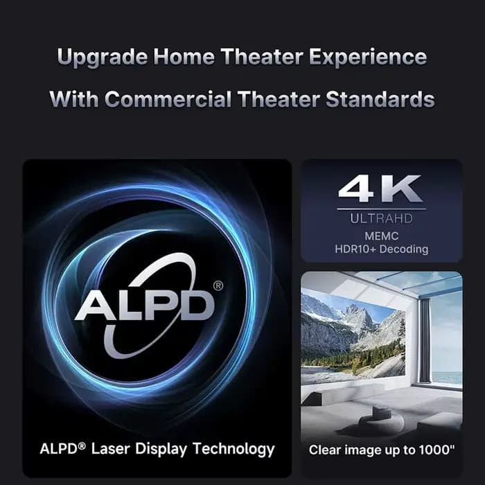 Formovie X5 Triple projecteur Laser natif 4K 2450CVIA 4500ANSI Lumen DLP Portable DTS-HD théâtre Dolby Vision pour maison 4K cinéma