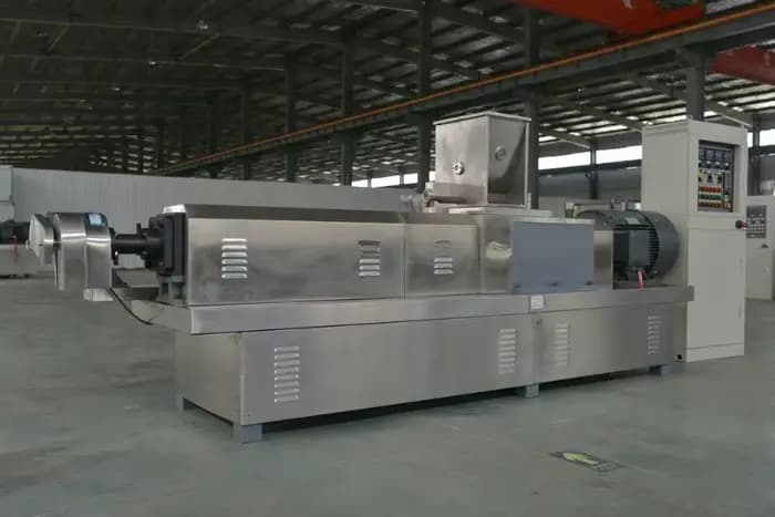Ligne de production alimentaire de collations souffantes