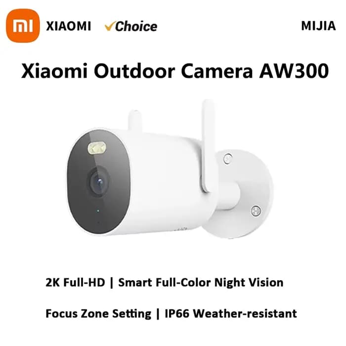 Xiaomi caméra extérieure AW300 IP66 2K IP66 couleur Vision nocturne caméra à domicile Surveillance vidéo IP caméra détection caméra de sécurité