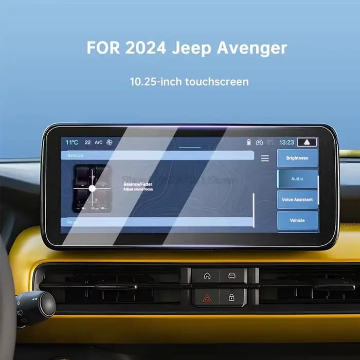 Protecteur d'écran tactile en verre trempé, pour JEEP Avenger 2023 2024 2025 10.25 pouces, accessoires de navigation pour infotainment de voiture Avenger