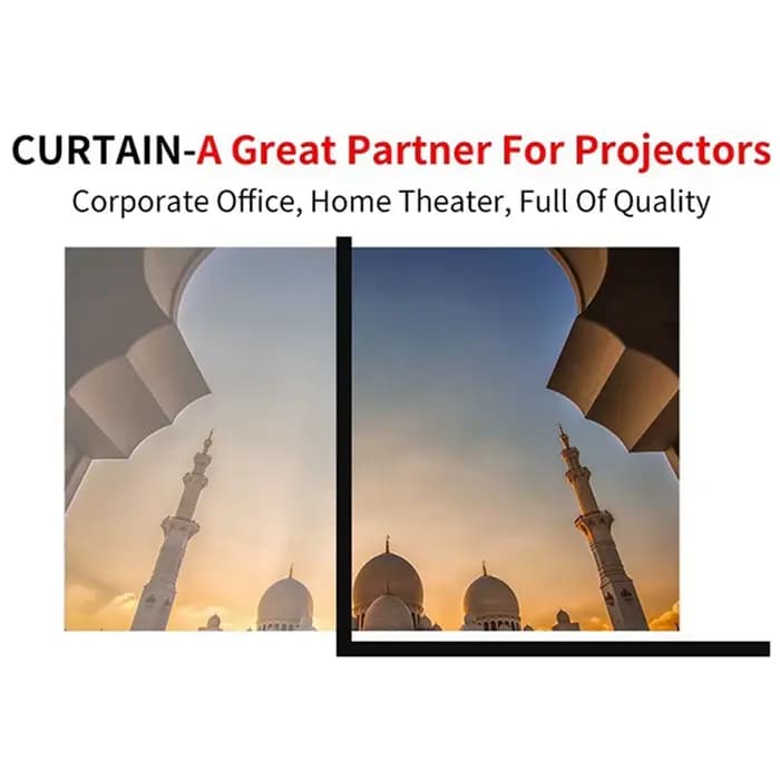 Écran de projecteur Portable FULL-24X pour Home cinéma extérieur HD blanc pliable Anti-pli (100 pouces)