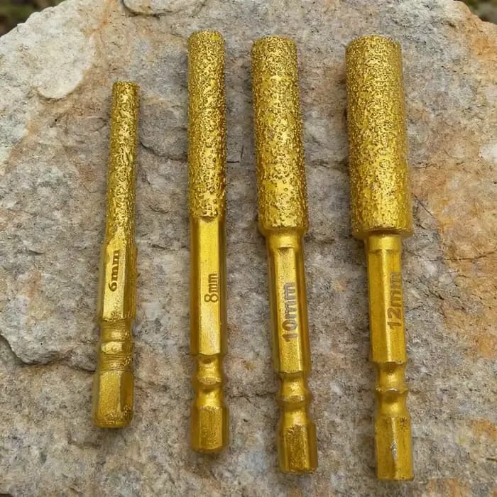 Mèches diamantées à tige hexagonale, perçage à sec pour carreaux de céramique, granit, marbre, scie cloche, ensemble d'outils de coupe de carreaux