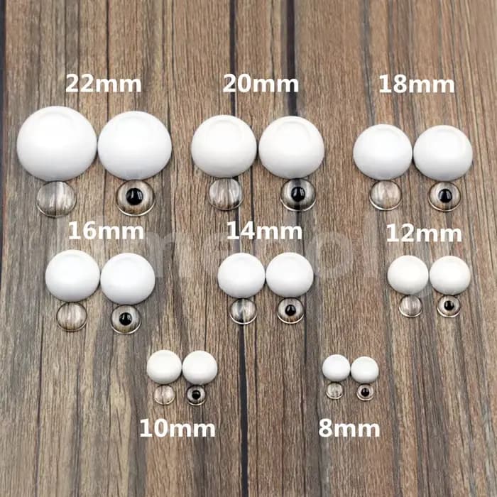 BJD Butter Eyes for Toy Accessrespiration, Haute qualité, Acrylique, DIY, 1/3, 1/6, 1/8, 8mm, 10mm, 12mm, 14mm, 16mm, 18mm, 20mm, 22mm, 4 paires