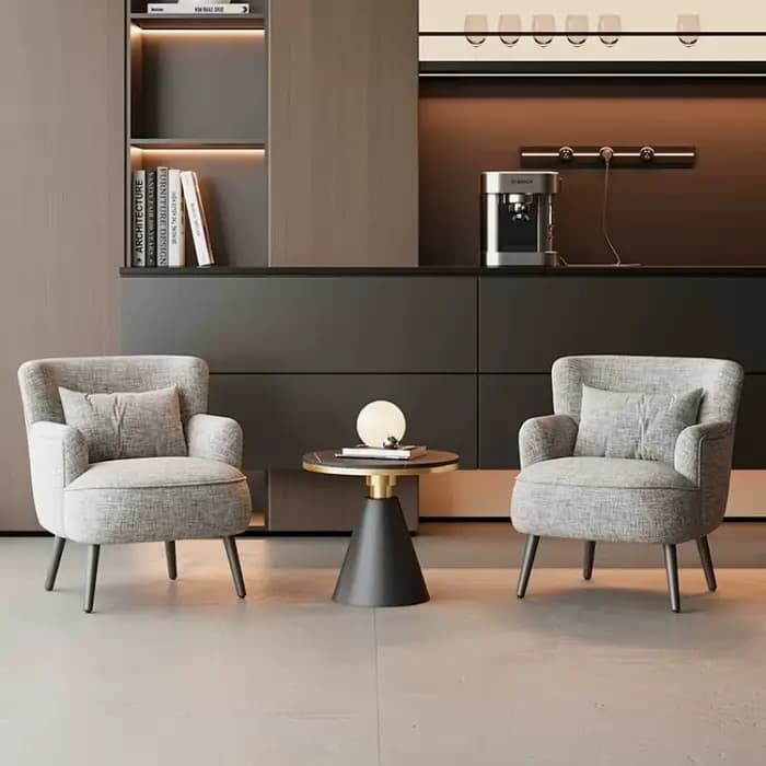 Fauteuil de sol confortable à accoudoir unique pour salon de manucure, hôtel, salon, lecture, mobilier de luxe moderne pour la maison