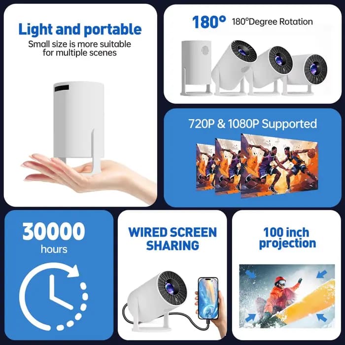 Projecteur de jeux vidéo HY300 2026 Nouveau