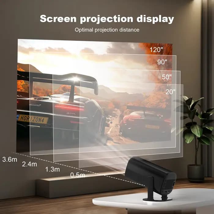 Nouveau projecteur P30 2026 LED de style libre pour cinéma maison compatible avec les téléphones HUAWEI Xiaomi IOS