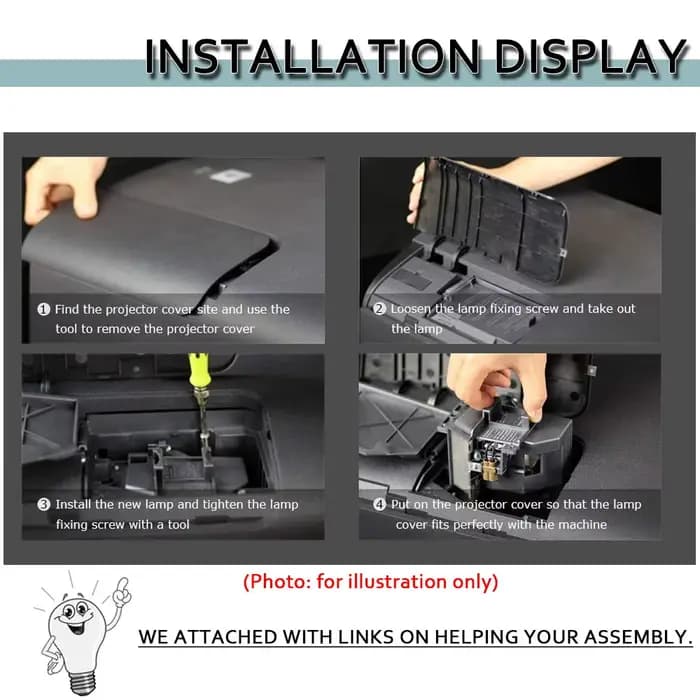 ELPLP54/ELPLP58 Powerlite Home cinéma 705HD S7 S9 X9 S8 X7 EX31 EX51 EX71 EX5200 EX7200 EX3200 S10 H310A H311A H331A H368A H369A