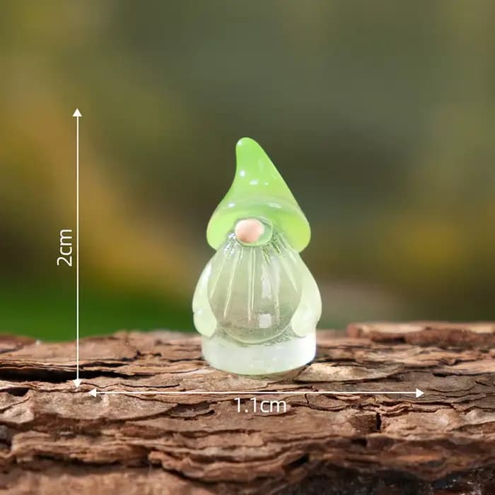 6 mini-gnomes lumineux pour jardin féerique, accessoires de décoration pour micro-paysages forestiers, décoration intérieure.