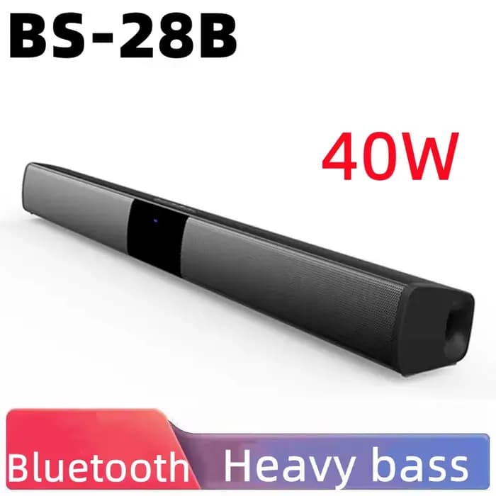 Barre de son 40W portable compatible Bluetooth