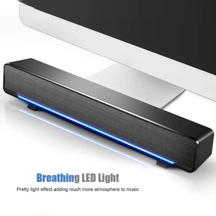 Barre de son stéréo filaire USB avec son surround basse fréquence