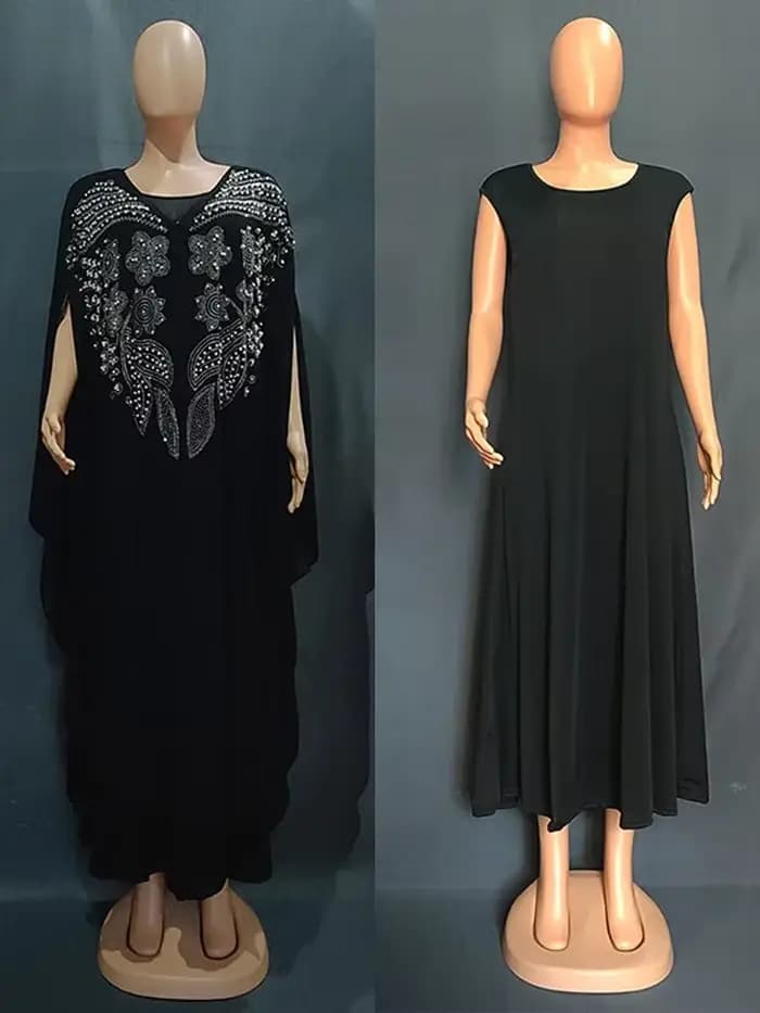 Abayas pour femmes dubaï luxe 2024 mousseline de soie Boubou robe de mode musulmane Caftan Marocain Occasions de fête de mariage Djellaba Femme