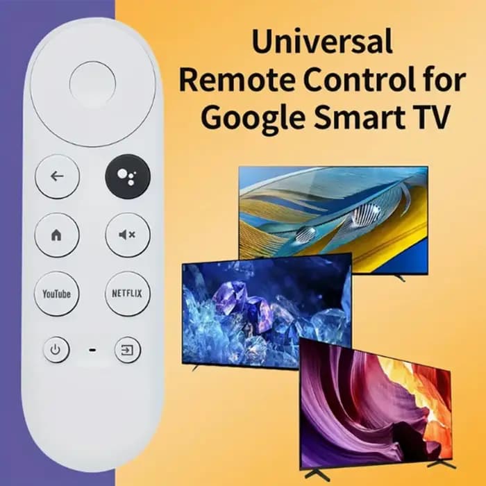 Google Chromecast 4K Snow Voice Télécommande uniquement Lecteur multimédia en streaming facile