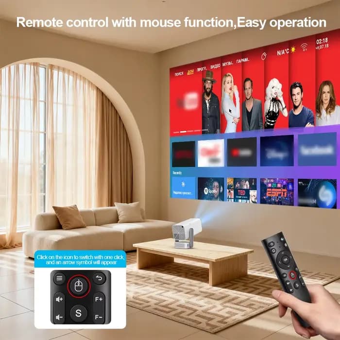 Projecteur Android 4K ThundeaL TD80Pro 750Ansi Mini