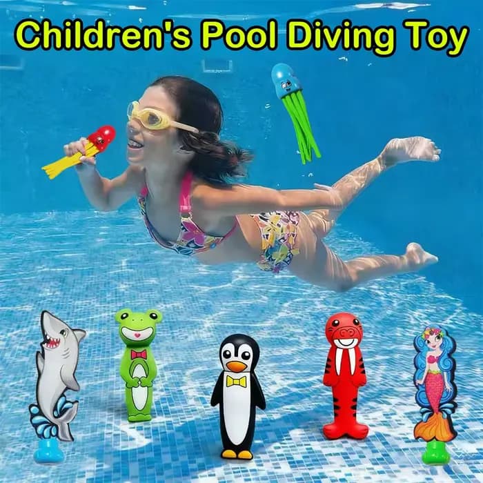 Jouets d'entraînement en piscine pour enfants, anneau de plongée, jeu d'eau, accessoires d'enseignement de natation, équipement de chasse au trésor sous-marin