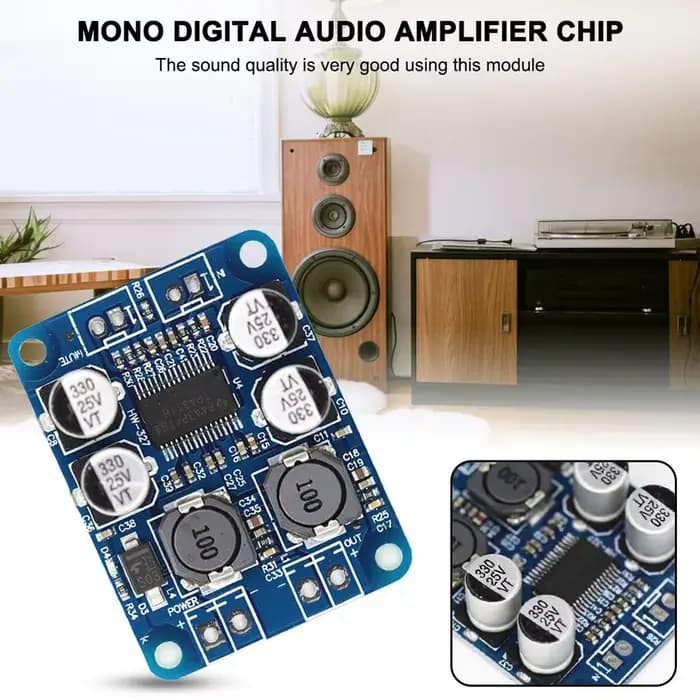 Remplacez le module d'amplification audio numérique TPA3110 PBTL TPA3118 par un amplificateur de carte.