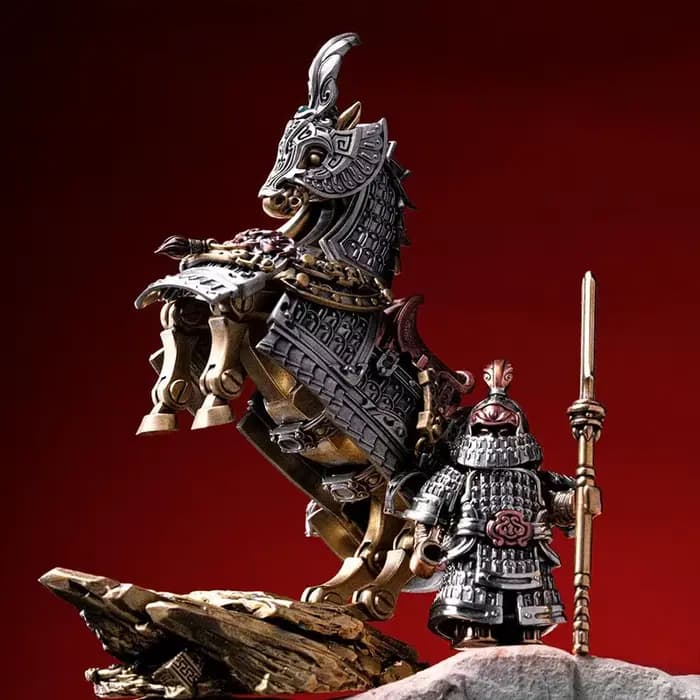Modèle de cheval articulé en métal magnétique Rmored Version Warhorse, décoration classique, charmant, collection de cadeaux, ornement de série