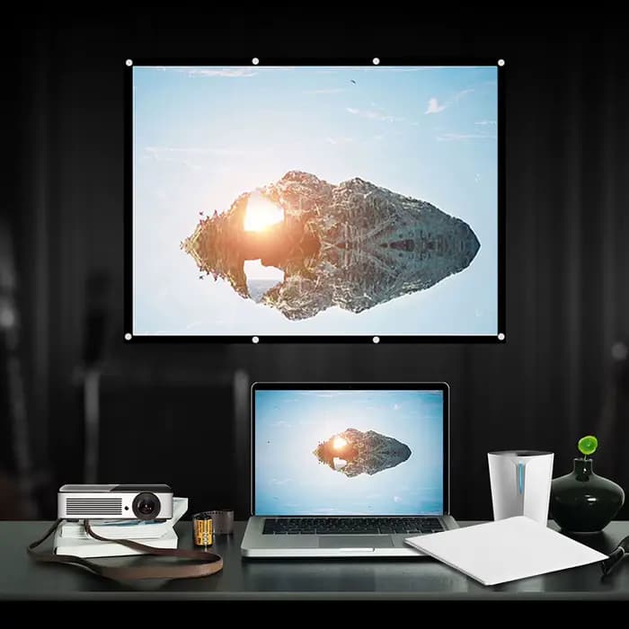Écran de Projection blanc pliable et Portable universel