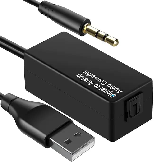 ABUO192KHz convertisseur Audio numérique-analogique, adaptateur de câble Audio optique numérique DAC