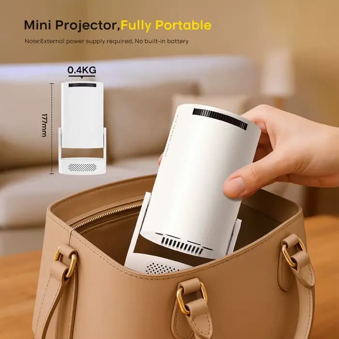 Projecteur portable Magcubic 8000 Lumens 8K Android 14 WiFi 6 BT5.4 pour cinéma en plein air