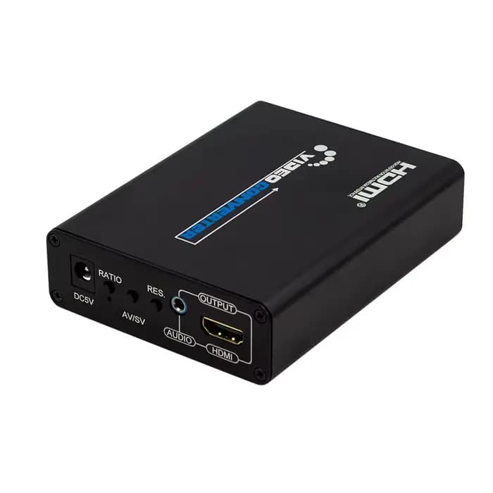 Convertisseur Audio-vidéo AV s-vidéo CVBS L/R vers adaptateur de commutation 3.5mm compatible HDMI commutateur AV