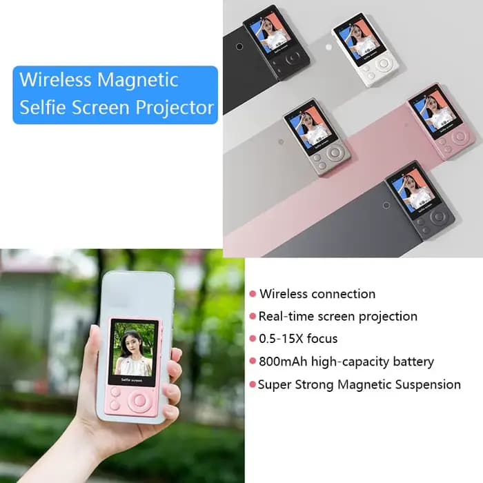 Projecteur d'écran de Selfie magnétique sans fil Bluetooth