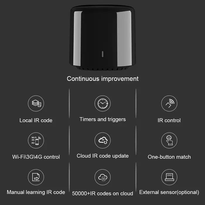 BestCon-Mini télécommande intelligente Rm4c WiFi IR