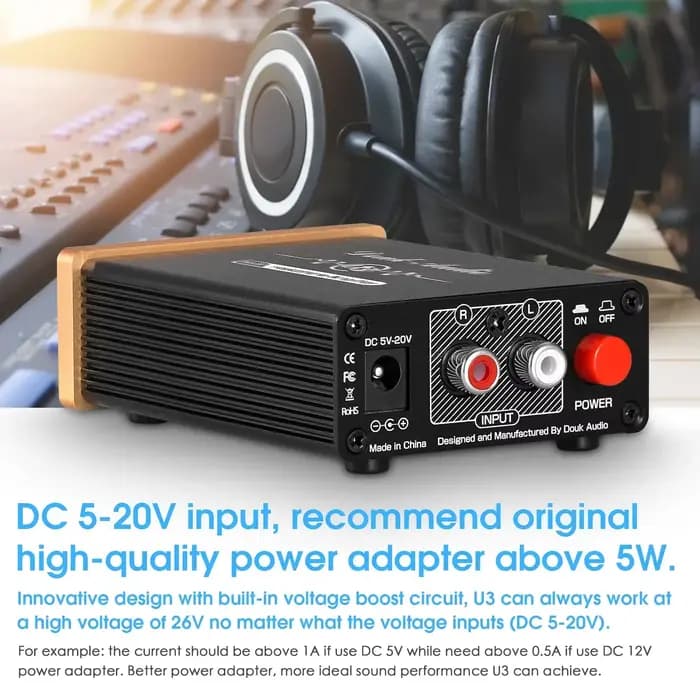Douk Audio U3 Mini amplificateur de casque de classe A Pure HiFi
