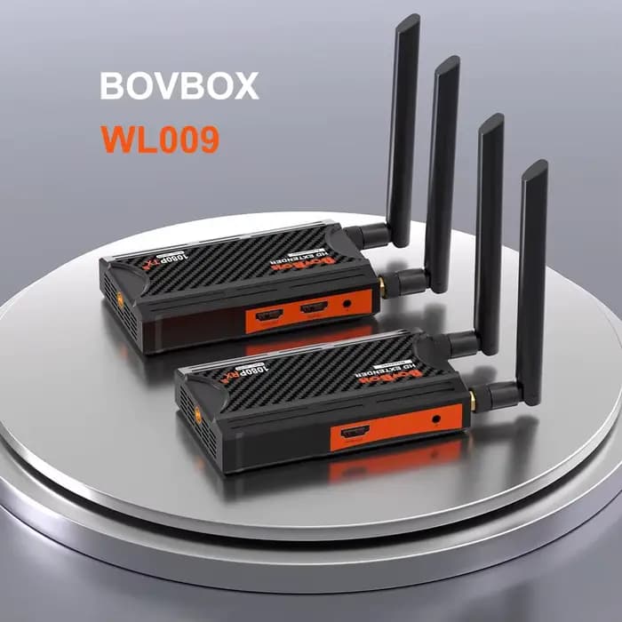 BOVBOX WL009 250m système de Transmission vidéo sans fil extension HDMI adaptateur d'affichage sans fil pour caméra Streaming en direct PC vers TV