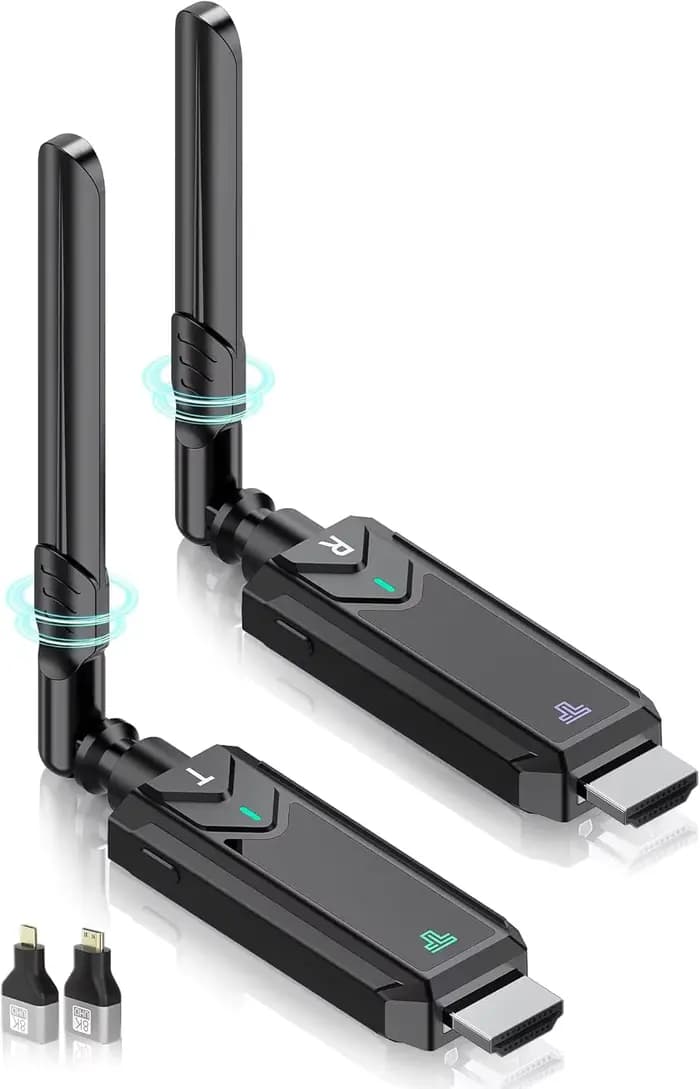 Adaptateur Dongle Émetteur-Récepteur HDMI Sans Fil 1x1 1x2 1x4, pour le Partage d'Écran avec des App
