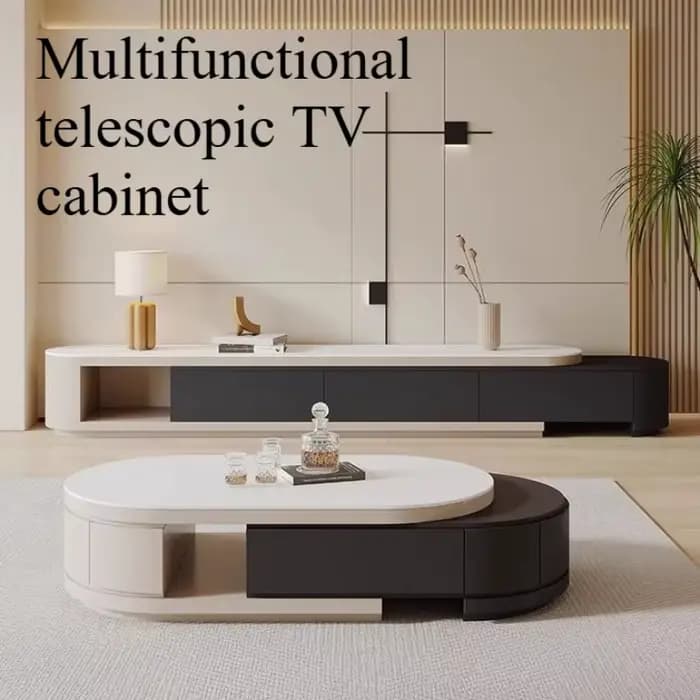 Meuble TV escamotable vertical de luxe