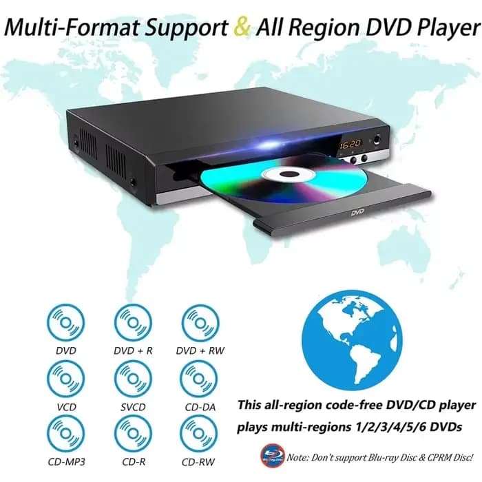 Lecteur DVD Full HD + télécommande