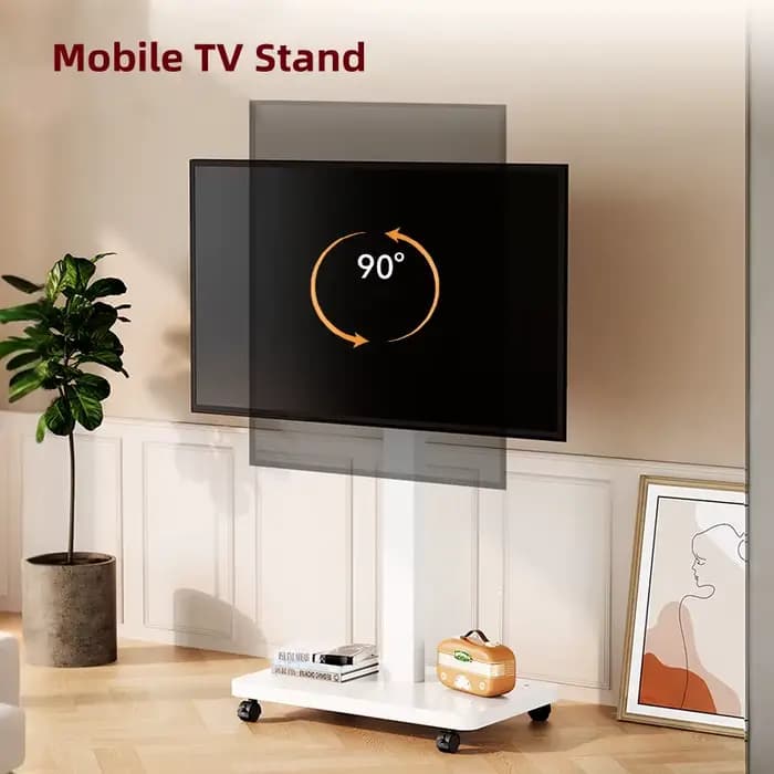 Support TV roulant pour téléviseurs PC de 10 à 43 pouces