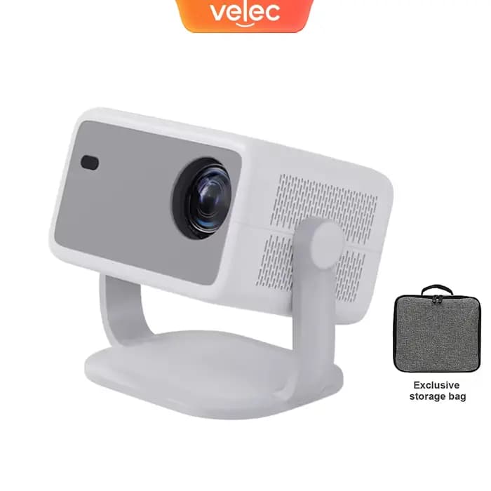 Projecteur Velec TP350 650ANSI 4K HD 1080P, certifié Netflix, mise au point automatique, Android, po