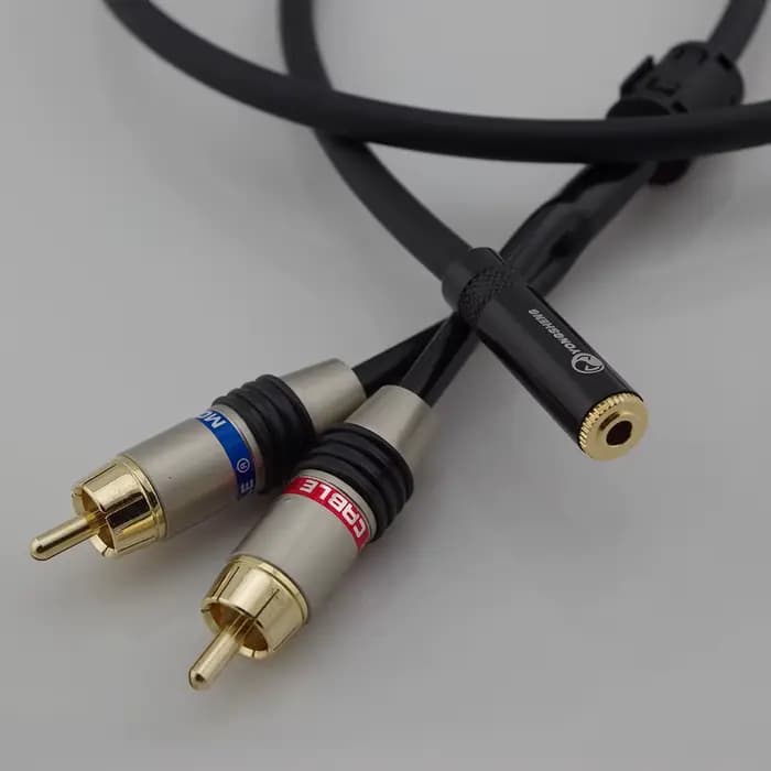 Câble Audio RCA vers 3.5, avec Jack 3.5mm, pour amplificateur, casque, haut-parleur, séparateur en Y