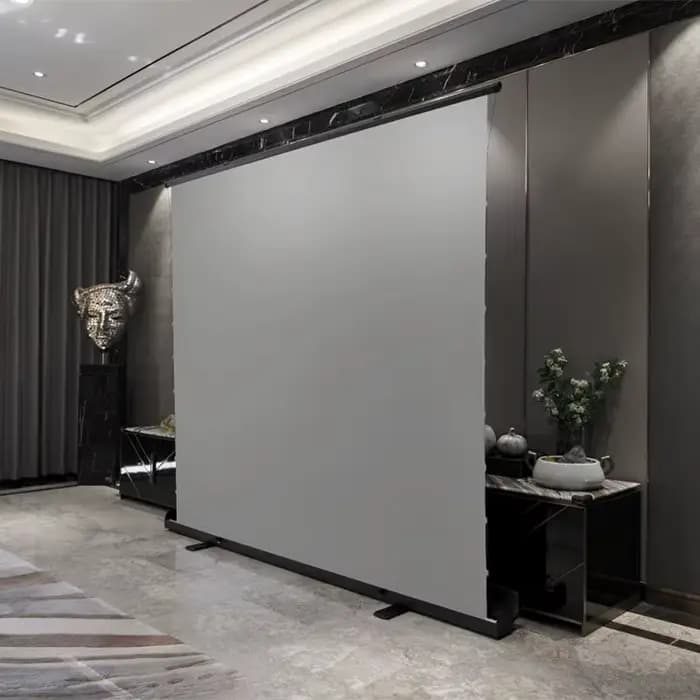 Écran de projection portable à tension par tirette