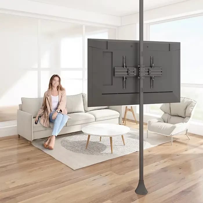 Support mural modulaire commercial extensible en hauteur pour téléviseurs de 32 à 65 pouces, fixatio