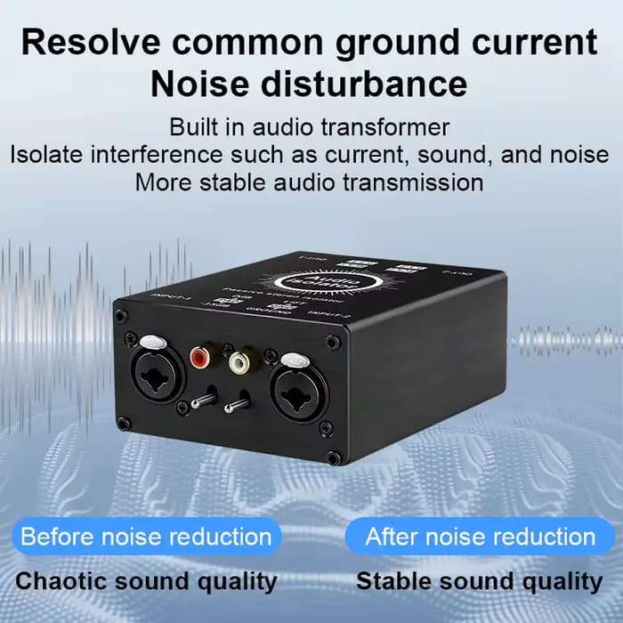 Isolateur Audio XLR à 2 canaux