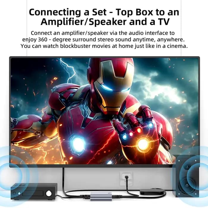 Extracteur Audio stéréo 4K 30HZ