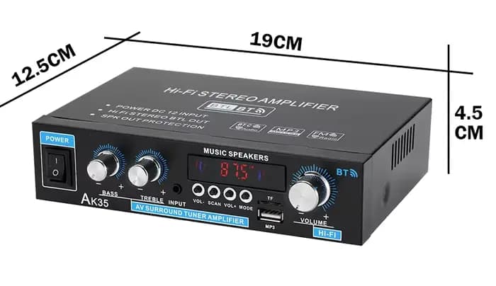 AK45/AK35 800W amplificateur de puissance domestique 2 canaux Bluetooth 5.0 Mini